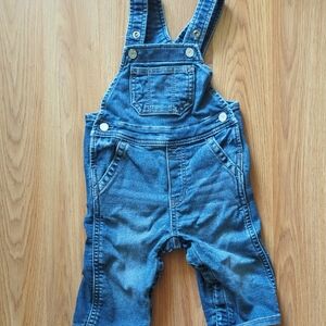 GAP Blue Overalls with Adjustable Straps and Straight Leg